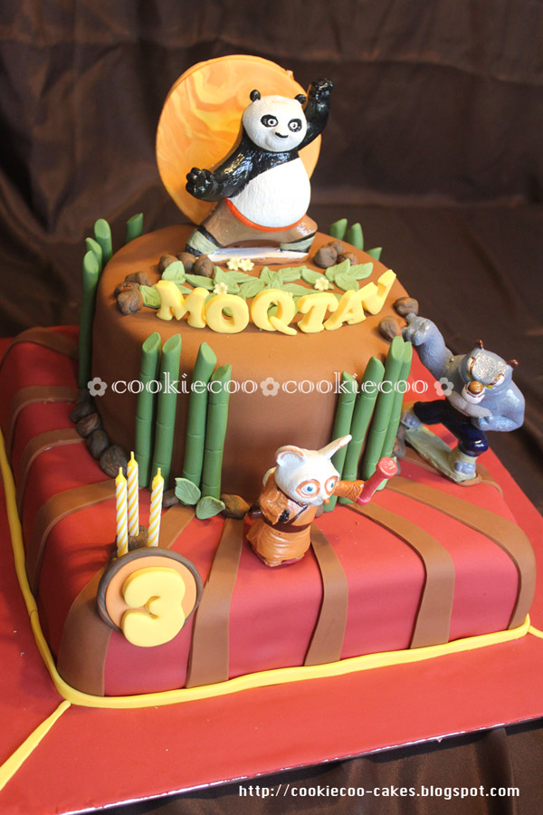 cookiecoo Kungfu panda birthday cake for Moqtav