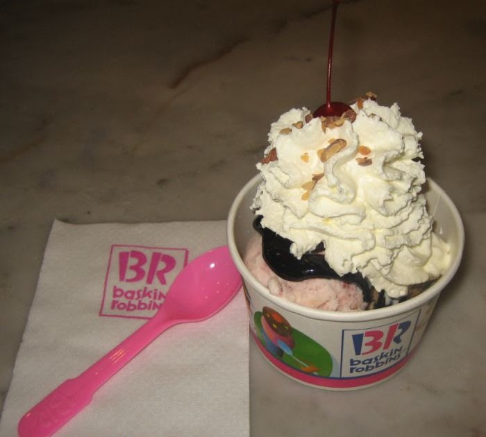 daily musings the finer things in life Baskins Robbins 31 2 scoop