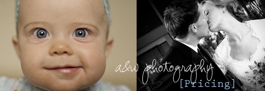 a&w photography pricing