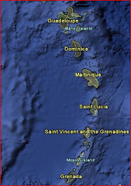 Les petites Antilles, ou Windward Islands.