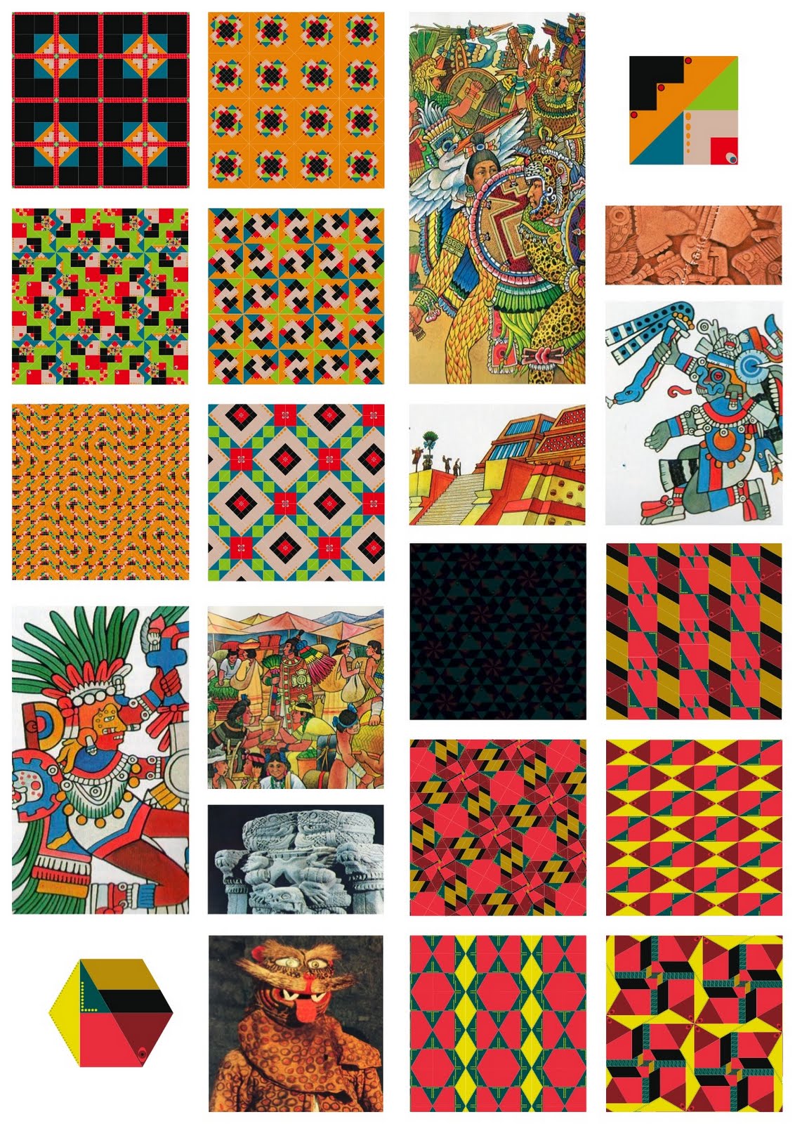 ALICE GALLIERS Aztec Quilt