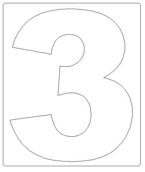 Molde De Numero 3 Para Imprimir Imagui