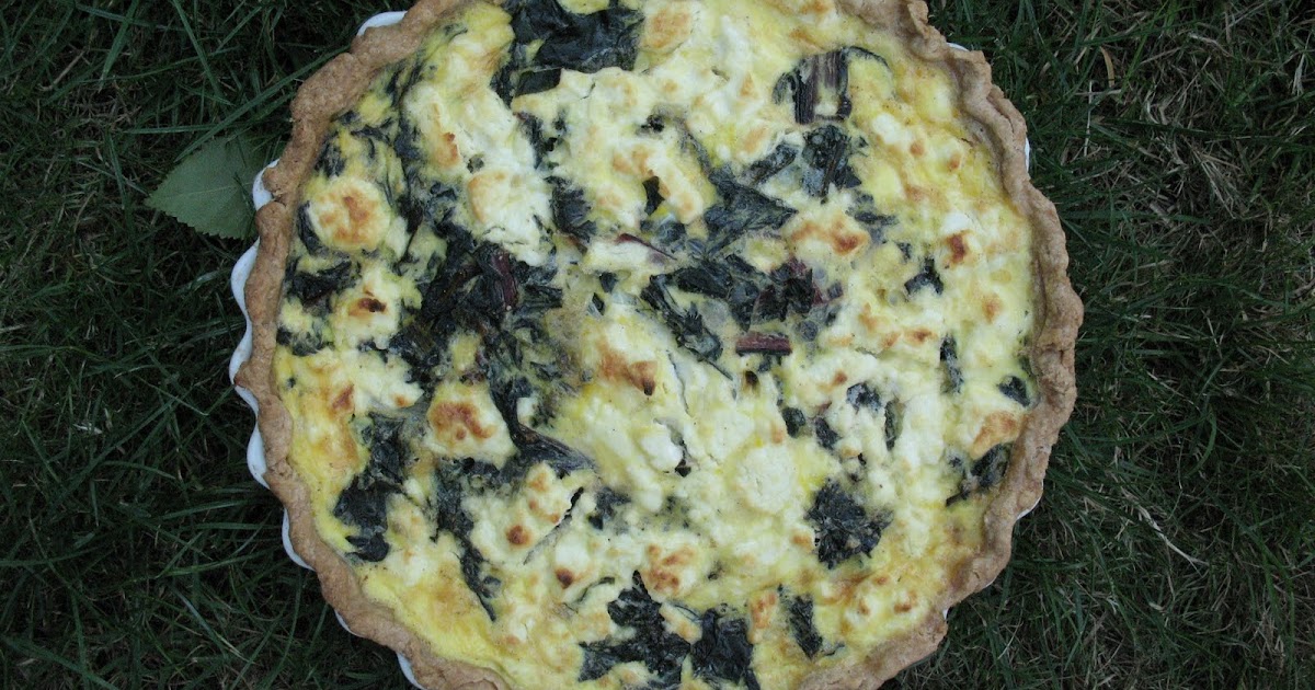 Swiss Chard and Goat Cheese Quiche Recipe mostly foodstuffs