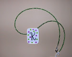 Monogram Necklace with the letter K