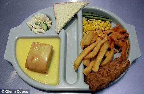 school dinner plate