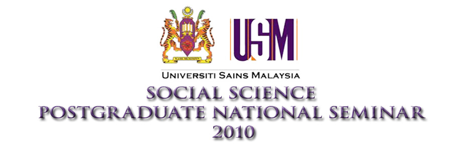 SOCIAL SCIENCES POSTGRADUATE NATIONAL SEMINAR 2010