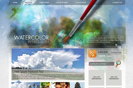 photoshop tutorials pdf. Photoshop Tutorial: Create Professional a Watercolor-Themed Website PDF