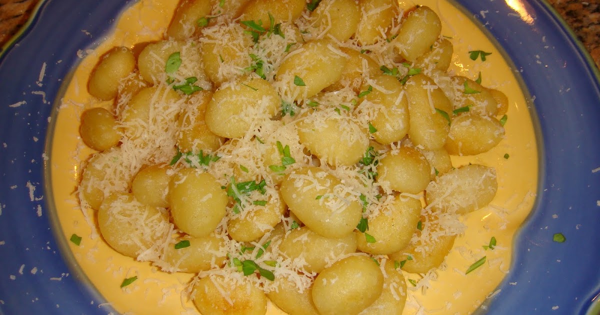 Our Blissfully Delicious Life Pan Fried Gnocchi with Parmesan Cheese