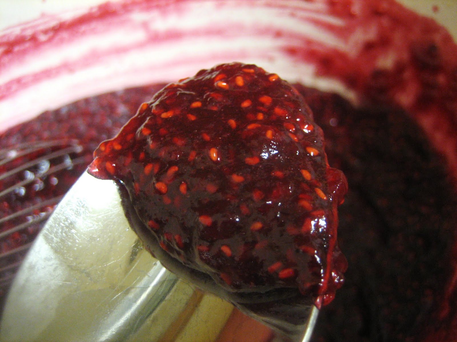 Chef Tess Bakeresse Using Freeze Dried Fruit to Make Cooked Jam and