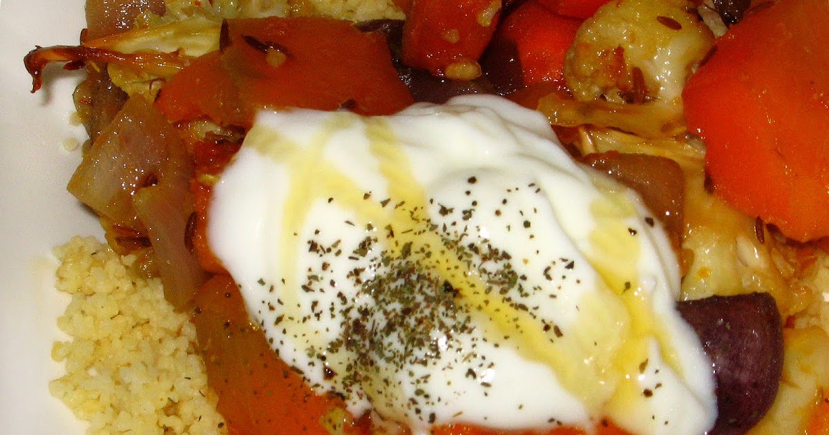 The Creative Pot: Moroccan Roasted Vegetables on Couscous
