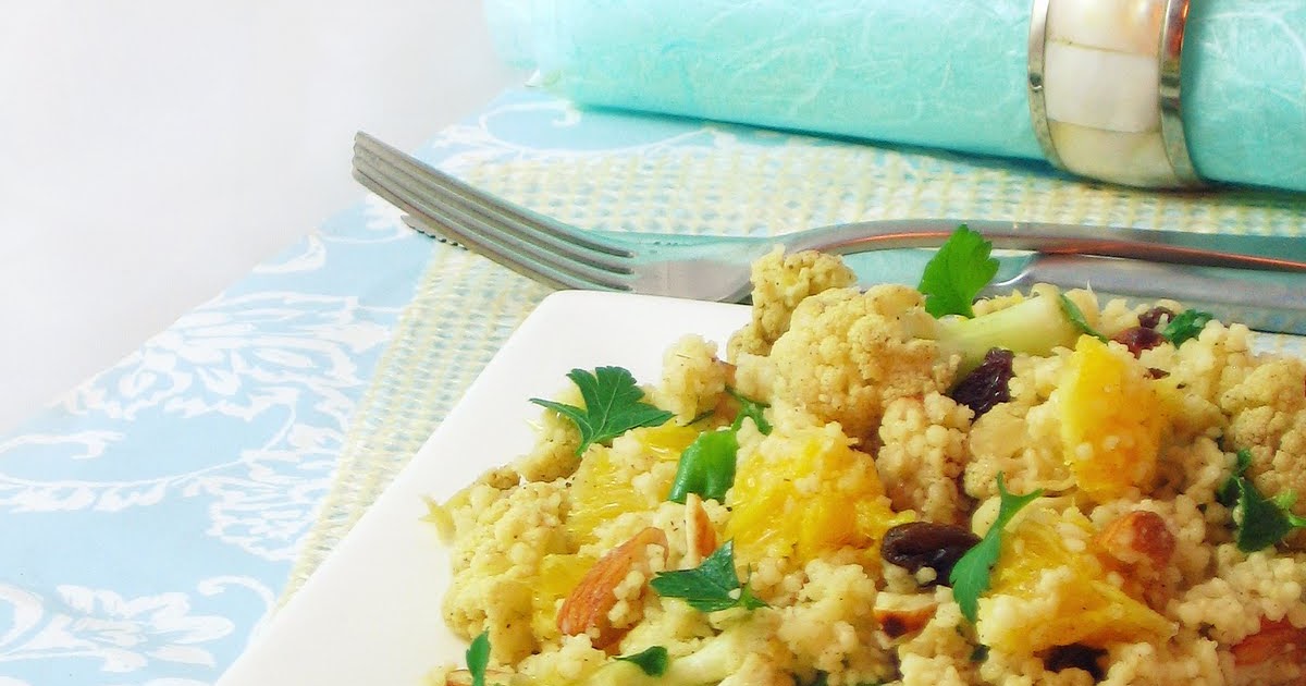 The Creative Pot Cauliflower Couscous with Cumin Honey Dressing