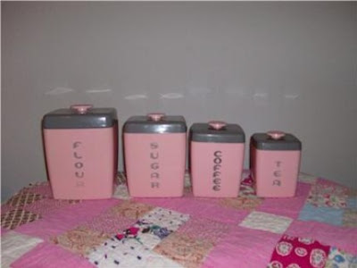 Discount Kitchen Stores on Bobbins And Bombshells  Vintage Finds Of The Week  Kitchen Canisters
