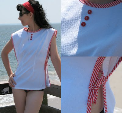 retro swimsuit cover up