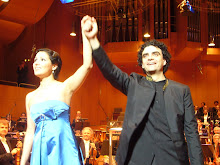 Anna and Rolando at one of their performances of La Bohème in Munich in April 2007