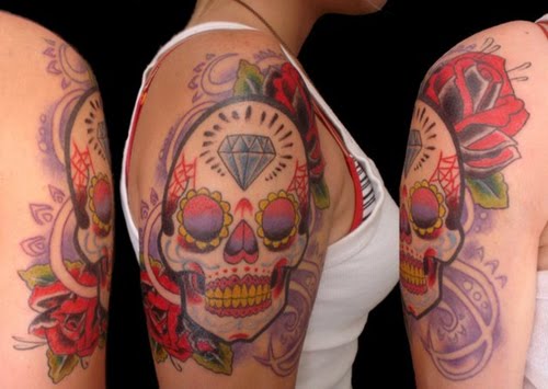 mexican sugar skull tattoos