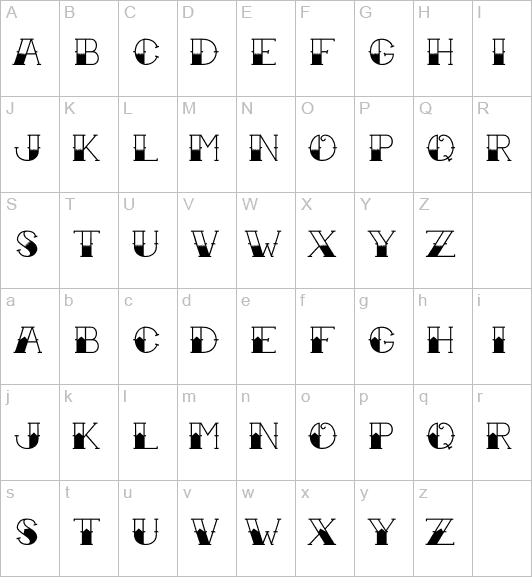 Japanese kanji translation - 18 font styles styles of fonts