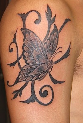 Butterfly Tattoo, Tribal Tattoo