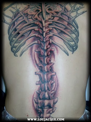 Spine 3D Tattoo Design