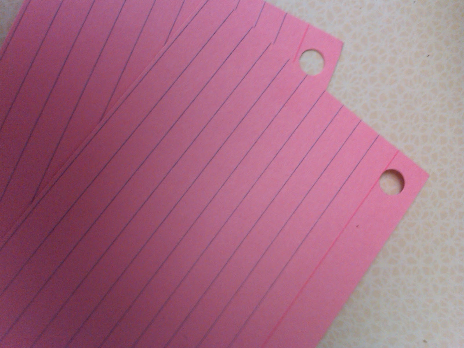 the urban home An idea for recipes Index Card Rings