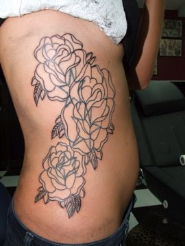 ribs tattoo tribal rose flower tattoo sexy girls