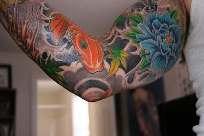 Arm Tattoo Design, Japanese Koi Fish Tattoo