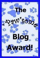 PAWSOME BLOG AWARD