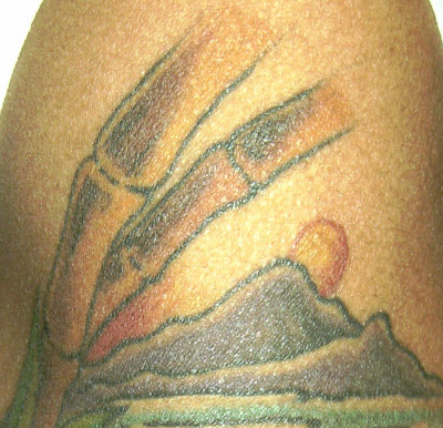 A Tropical Tattoo on a Cold Winter's Day