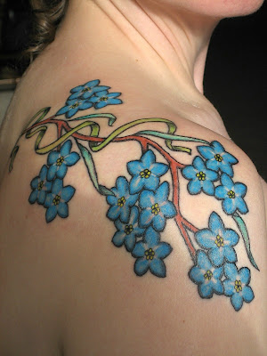 And what Jenny sent me was a breathtaking floral tattoo that is simply 
