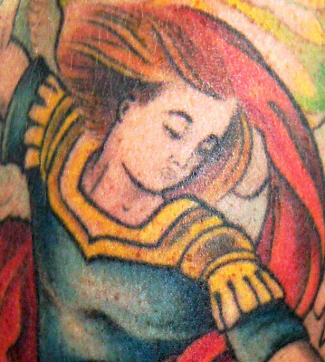 unique saint michael tattoos