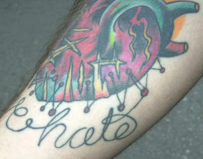 love hate tattoo. love hate tattoos