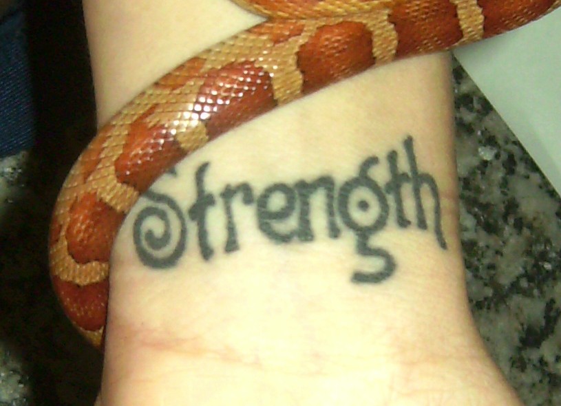 strength tattoo wrist word tattoos depressed tattoosday inner she always done had