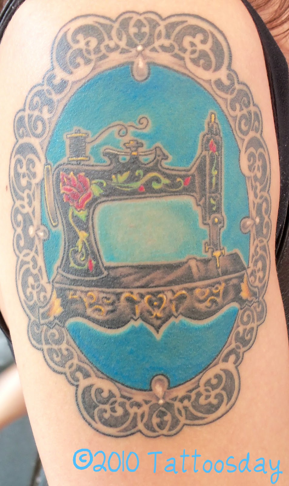 Tattoosday (A Tattoo Blog): Sew You Want a Cool Tattoo? Check This One