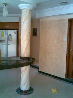 Decoraciones Vivas D. V: Columna de cocina Imitacion a marmol