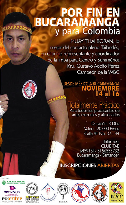 Gran Seminario de Muay Boran en Colombia!