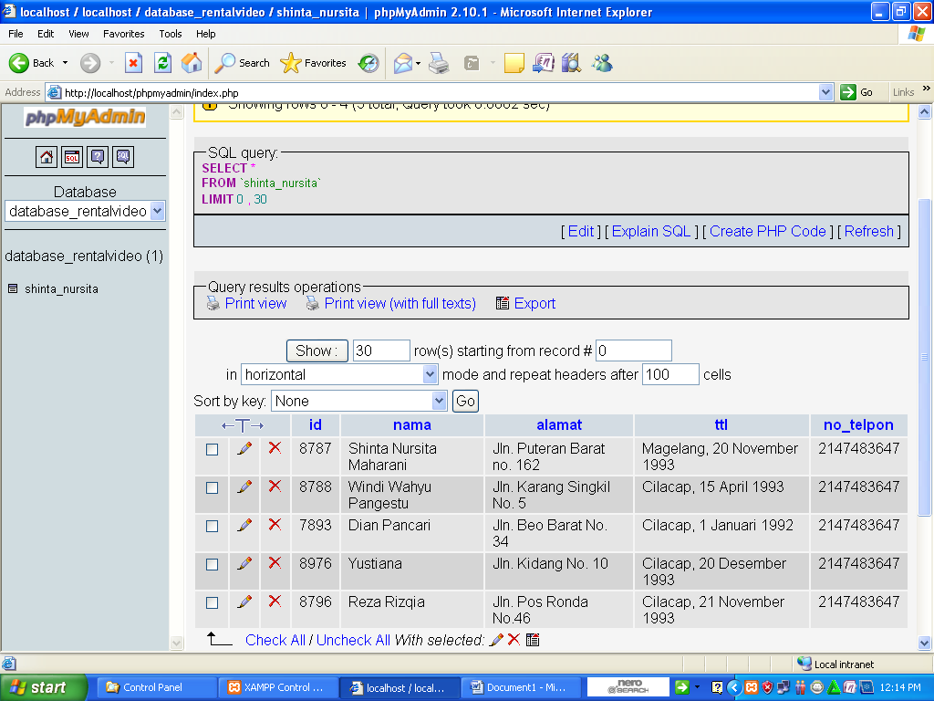 Bagaimana Cara Membuat Database Mysql Dengan Phpmyadmin | cara membuat database mysql di phpmyadmin dengan xampp Bagaimana Cara Membuat Database Mysql Dengan Phpmyadmin | cara membuat database mysql di phpmyadmin dengan xampp