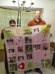 Quilt  made by family and friends