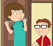 Steve Smith (As he grabs on to Snott's genitals by accident) – American Dad .