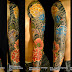 Japanese TATTOO Horimitsu style 牡丹散らしscatter peonies