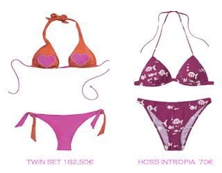 Comparativa precios bikinis para delgadas: Twin-Set 182,50€ vs Hoss Intropia 70€