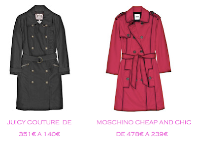 Tienda online: Net-a-porter: Gabardinas: Juicy Couture 140€ vs Moschino Cheap and Chic 239€