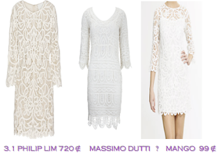 Parecidos Razonables: Vestidos macramé: 3.1 Philip Lim 720€ vs Massimo Dutti vs Mango 99€