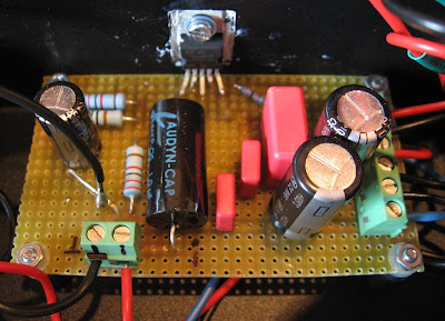 TDA2050 Chipamp Circuit on a Perfboard