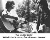 Gram Parsons and Keith Richard