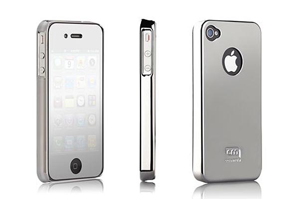 case mate chrome iphone 4 case with mirror screen protector