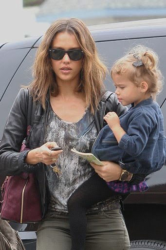 jessica alba kid. Jessica Alba With Baby Honor