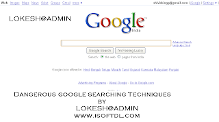 Dangerous Google Searching Trick - How To Find Almost Everything Using Google??? Dangerous+Searching+techniques