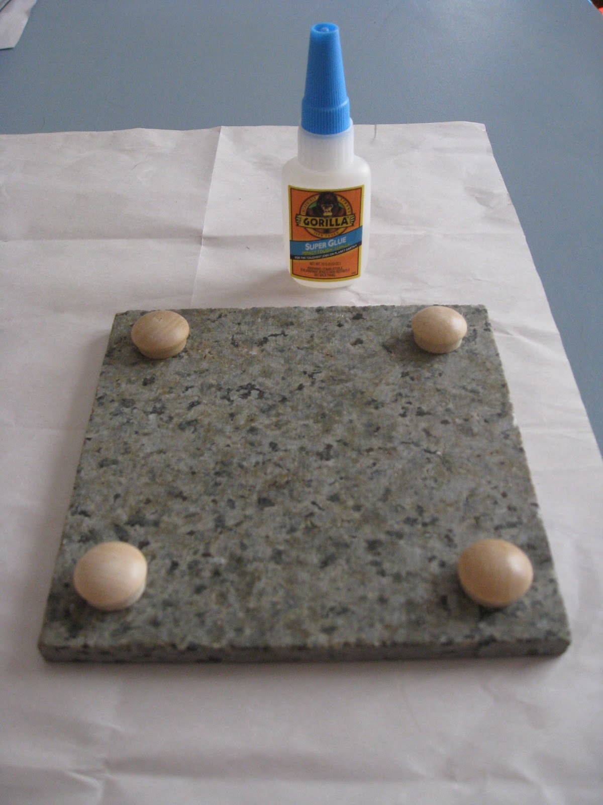 Weekend Charm DIY Trivets.....Mosaic Style and Granite