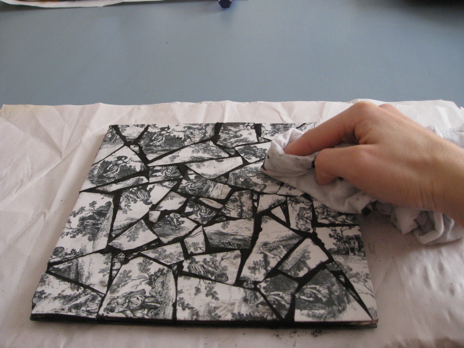 Weekend Charm DIY Trivets.....Mosaic Style and Granite