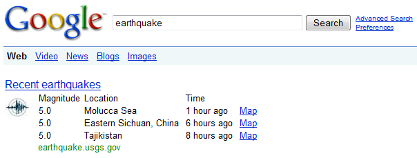 recent earthquakes. most recent earthquakes.