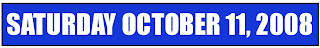Saturday October 11, 2008